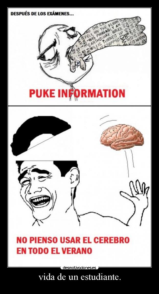 vida de un estudiante. - 