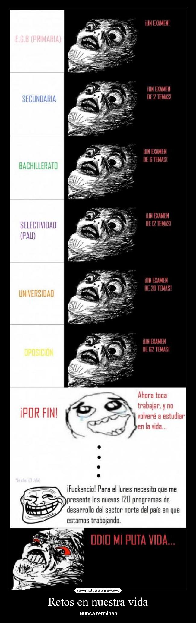 Retos en nuestra vida -