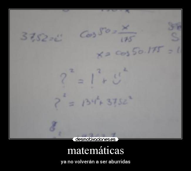 carteles matematicas desmotivaciones