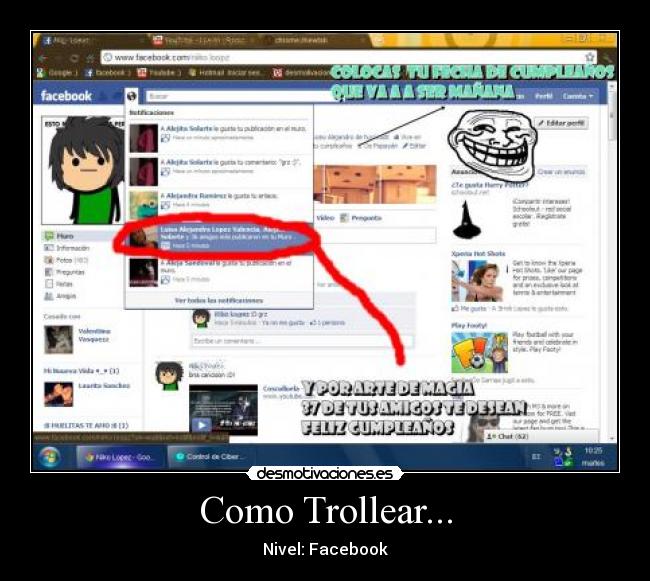 Como Trollear... - Nivel: Facebook