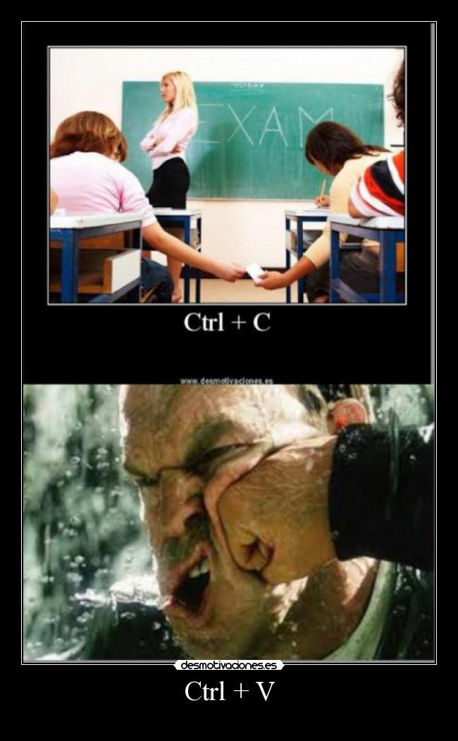 Ctrl + V -