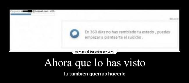 Ahora que lo has visto - 