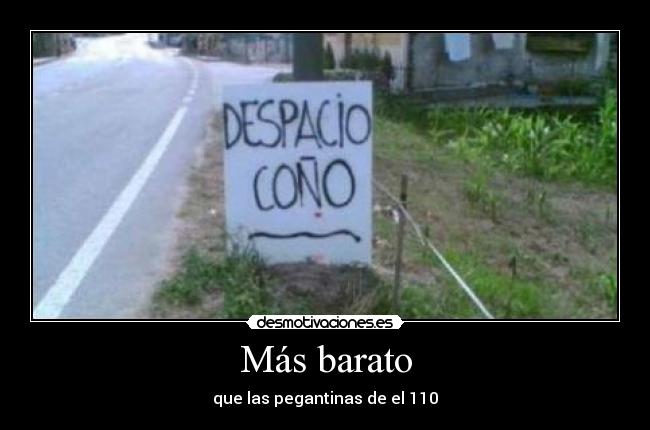 Más barato - que las pegantinas de el 110