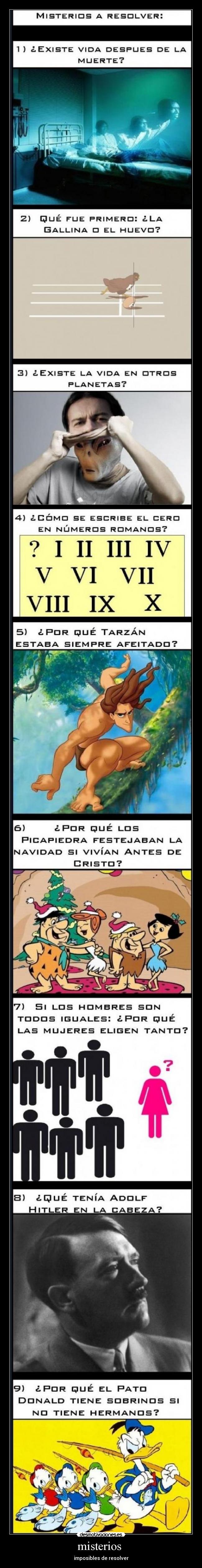 misterios  - imposibles de resolver