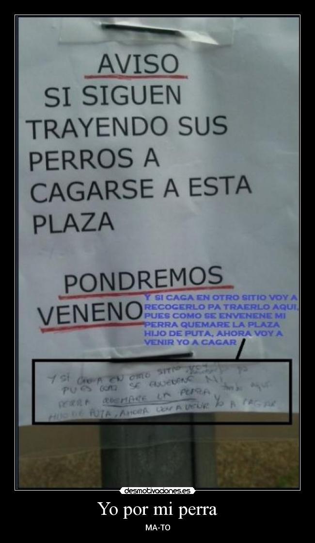 Yo por mi perra - MA-TO