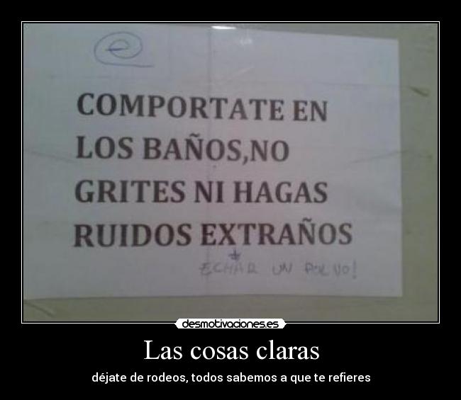 Las cosas claras -