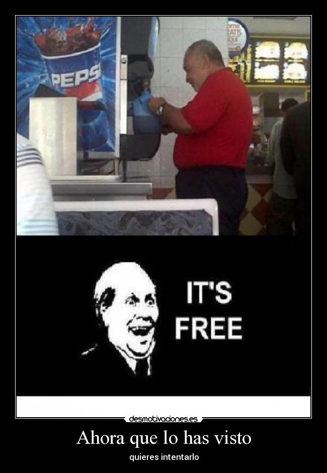 Ahora que lo has visto -