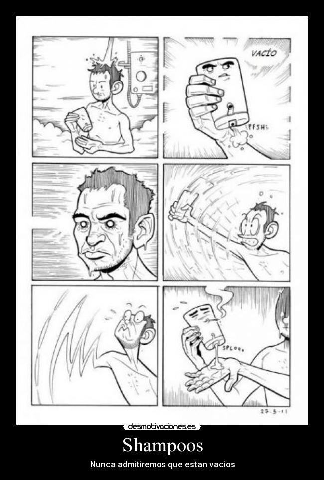 Shampoos - Nunca admitiremos que estan vacios