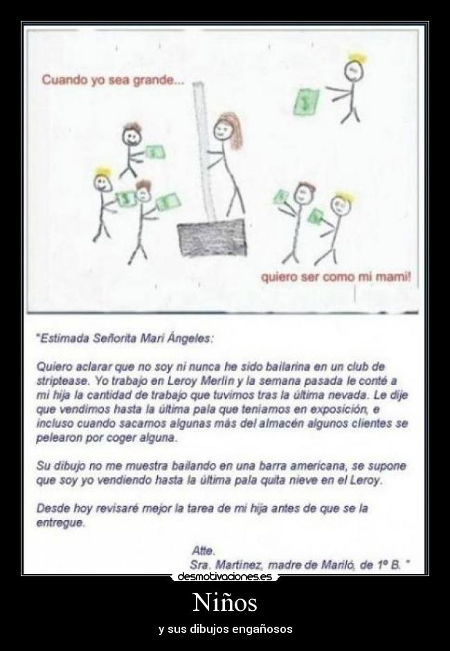 Niños - y sus dibujos engañosos