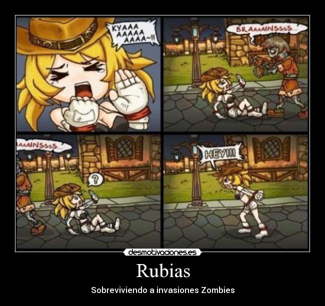 Rubias - Sobreviviendo a invasiones Zombies