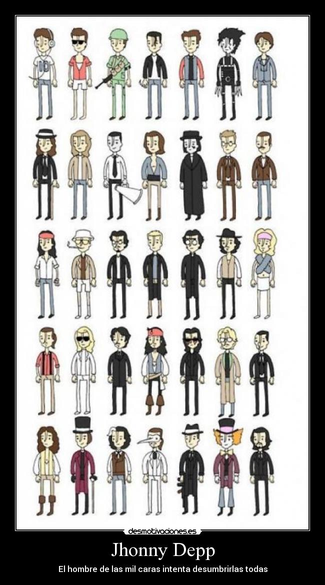 Jhonny Depp - El hombre de las mil caras intenta desumbrirlas todas