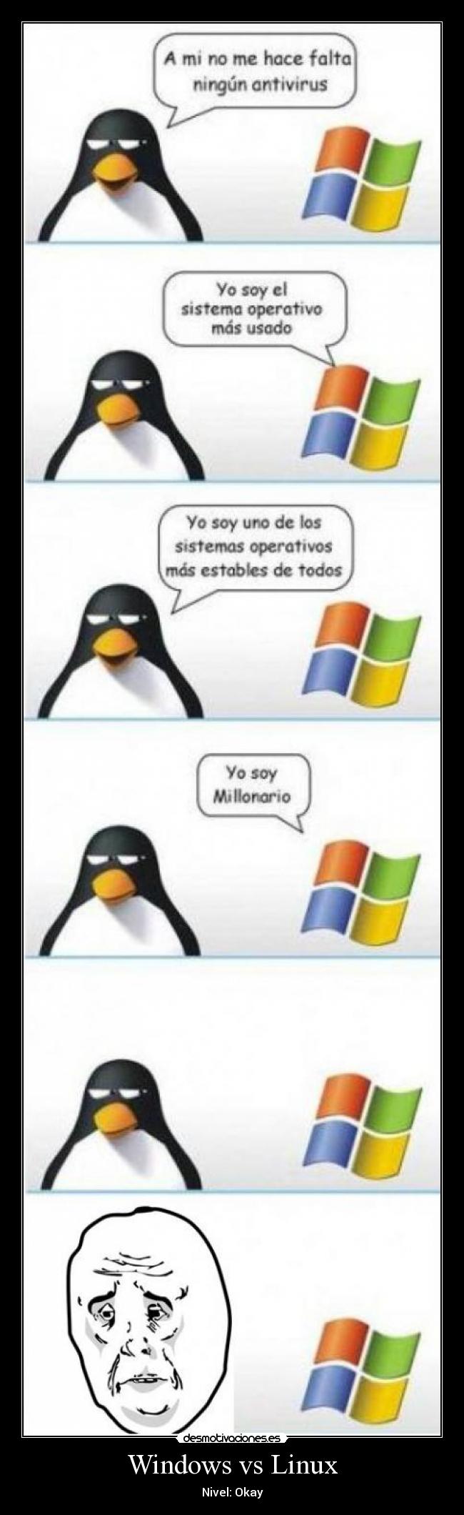 Windows vs Linux - Nivel: Okay