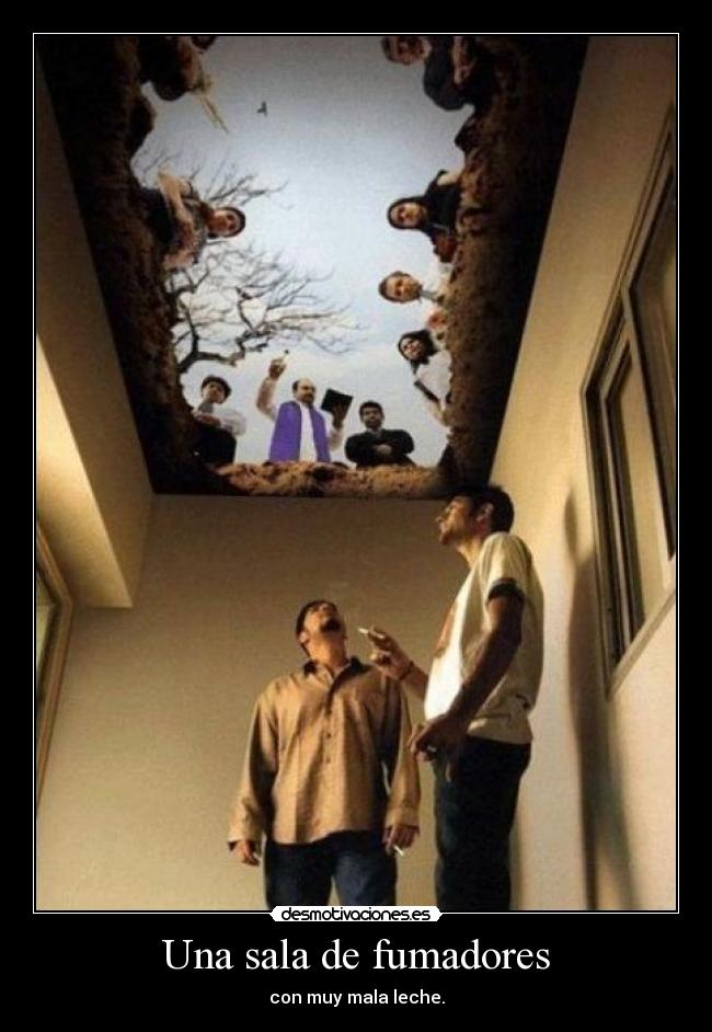 Una sala de fumadores - 