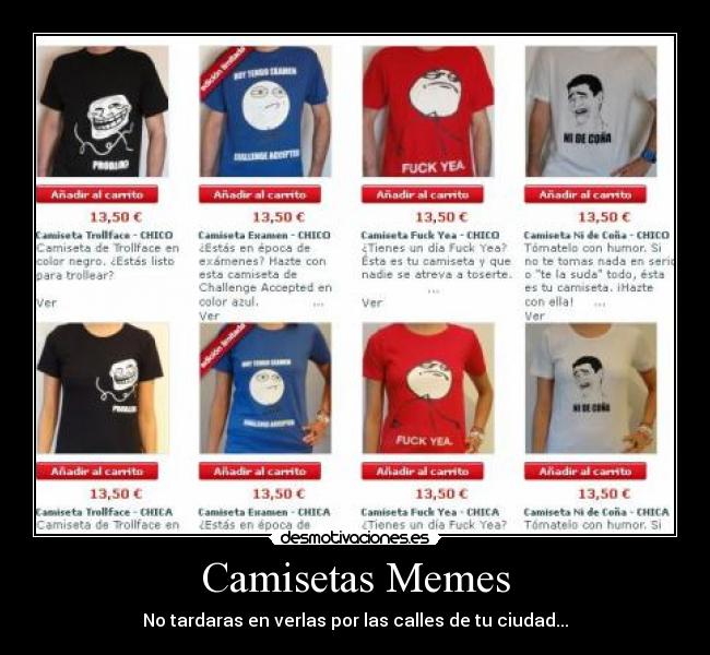 Camisetas Memes - 