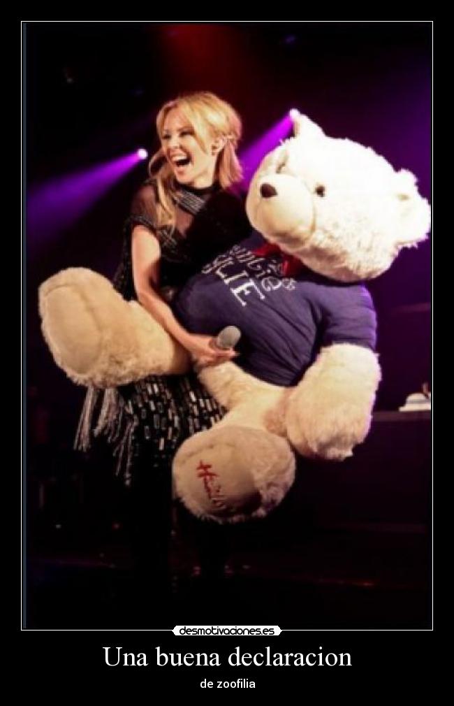 Una buena declaracion - de zoofilia