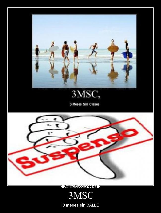 3MSC - 3 meses sin CALLE