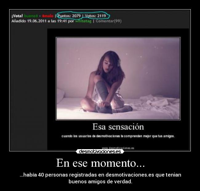 En ese momento... - 