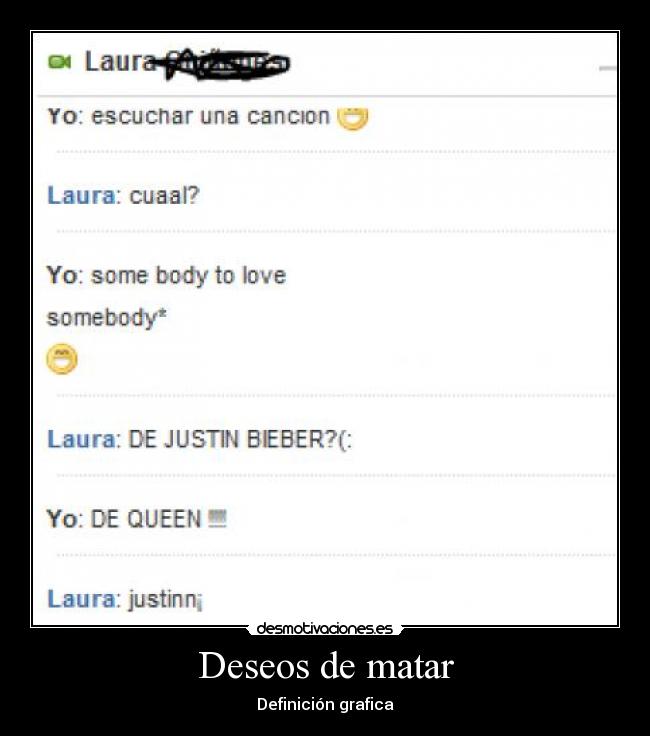 Deseos de matar - Definición grafica