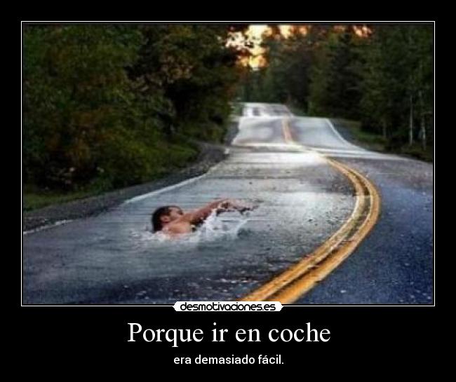 Porque ir en coche - 