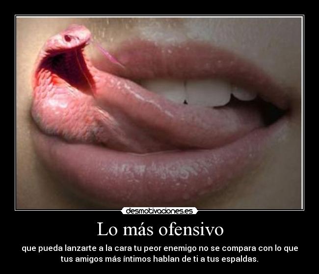 Lo más ofensivo -