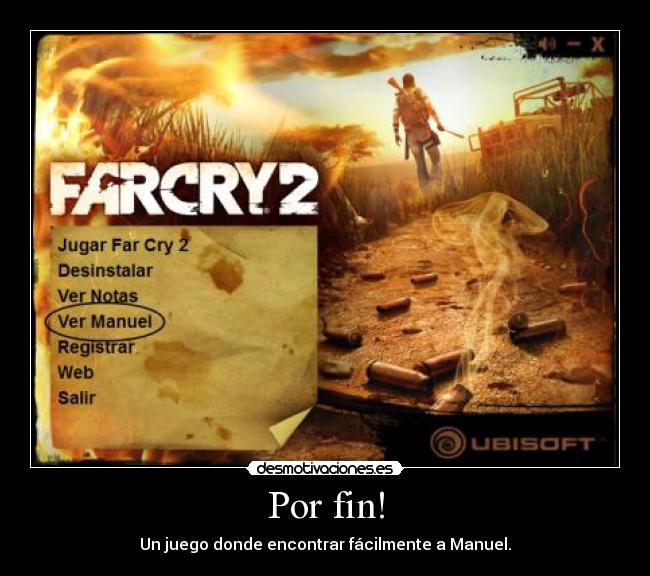 Por fin! - Un juego donde encontrar fácilmente a Manuel.