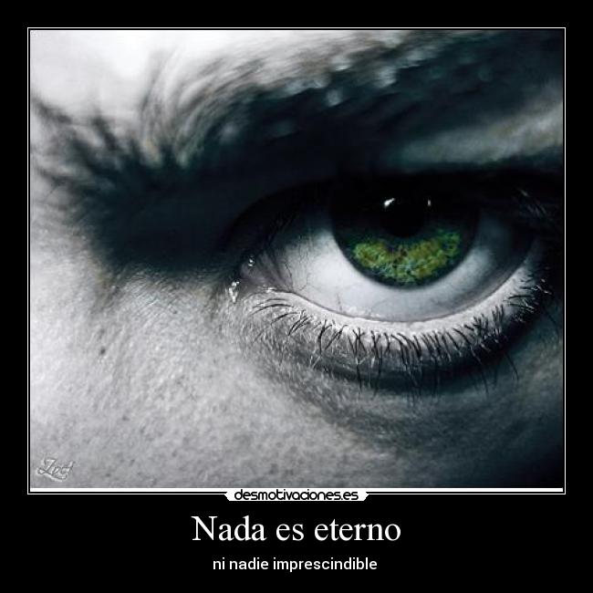 Nada es eterno - ni nadie imprescindible 