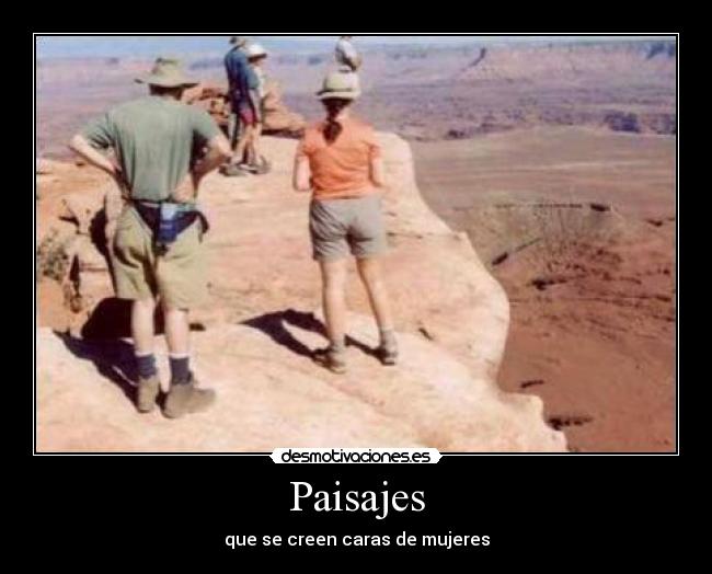 Paisajes - que se creen caras de mujeres