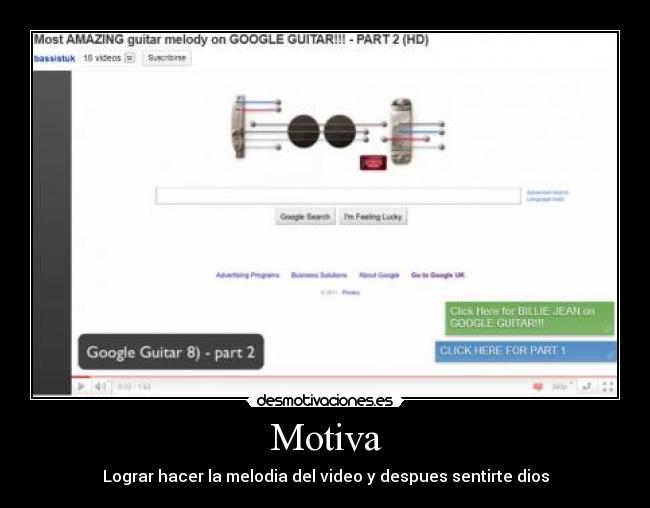 Motiva - Lograr hacer la melodia del video y despues sentirte dios