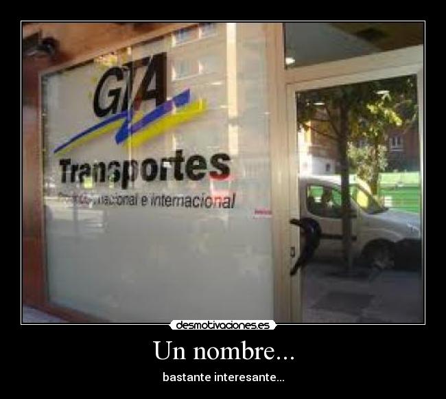 Un nombre... - bastante interesante...