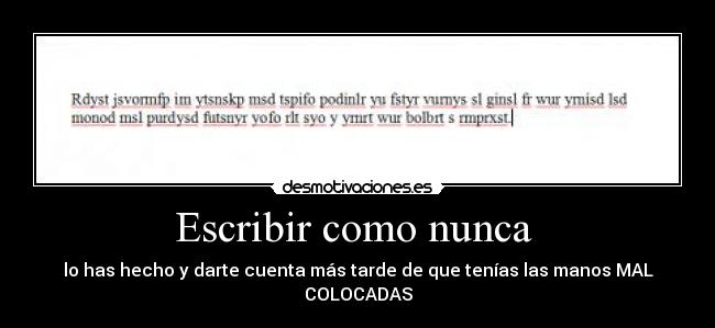 Escribir como nunca -
