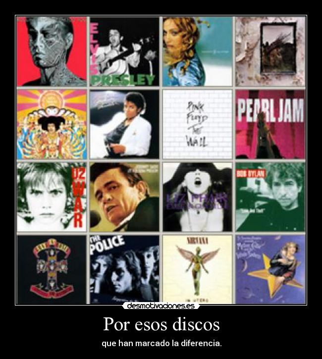 Por esos discos -