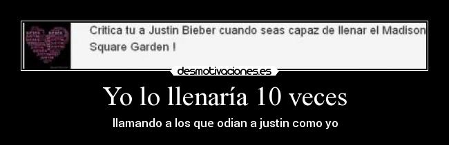 Yo lo llenaría 10 veces - 