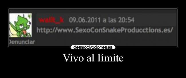 Vivo al límite - 