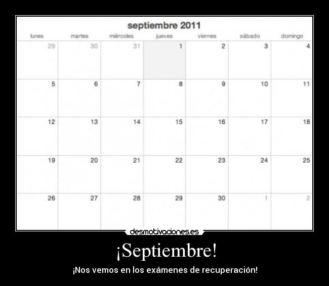 ¡Septiembre! -