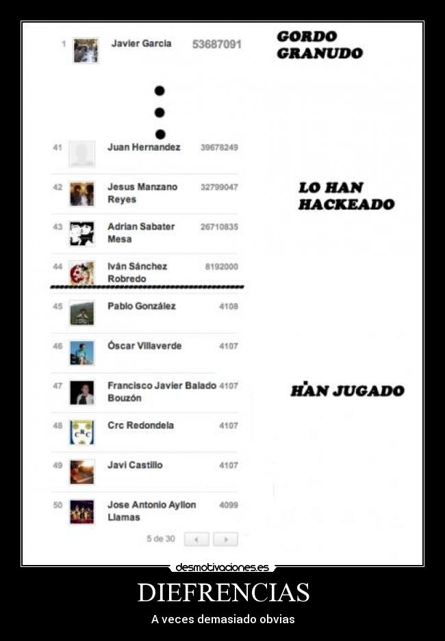 DIEFRENCIAS - A veces demasiado obvias