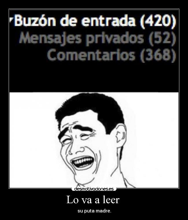 Lo va a leer -