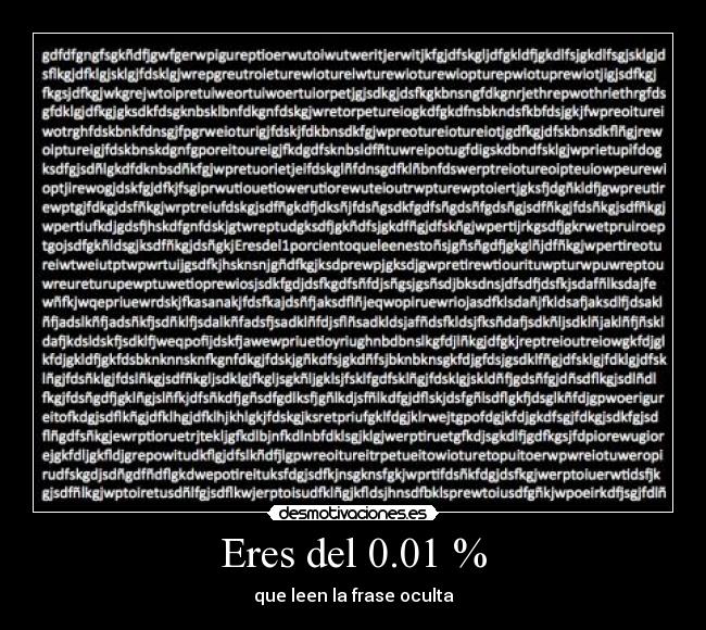 Eres del 0.01 % - 