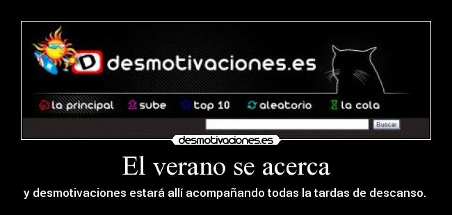 El verano se acerca -