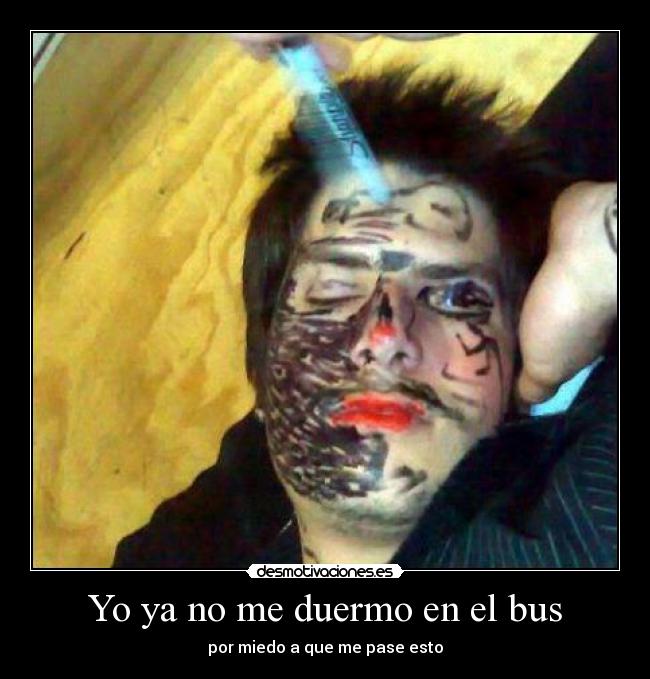 Yo ya no me duermo en el bus - 