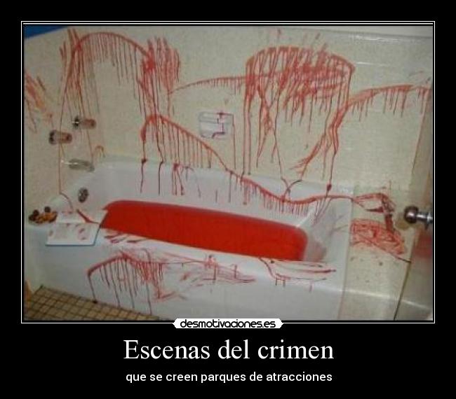 Escenas del crimen - que se creen parques de atracciones