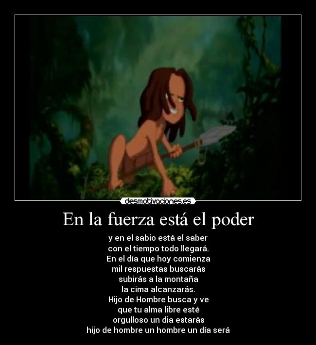 En la fuerza está el poder -