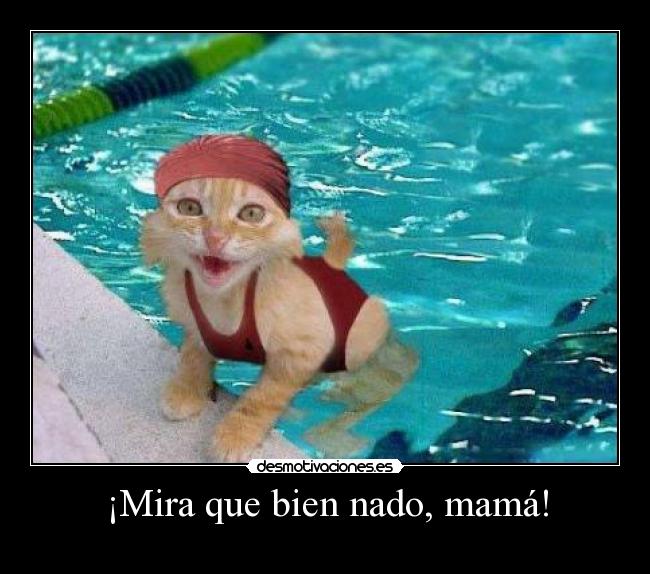 ¡Mira que bien nado, mamá! - 