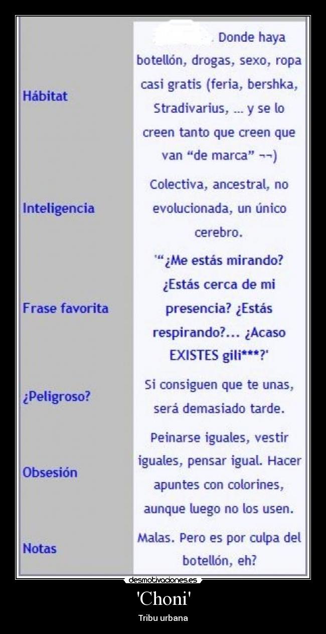 Choni - Tribu urbana