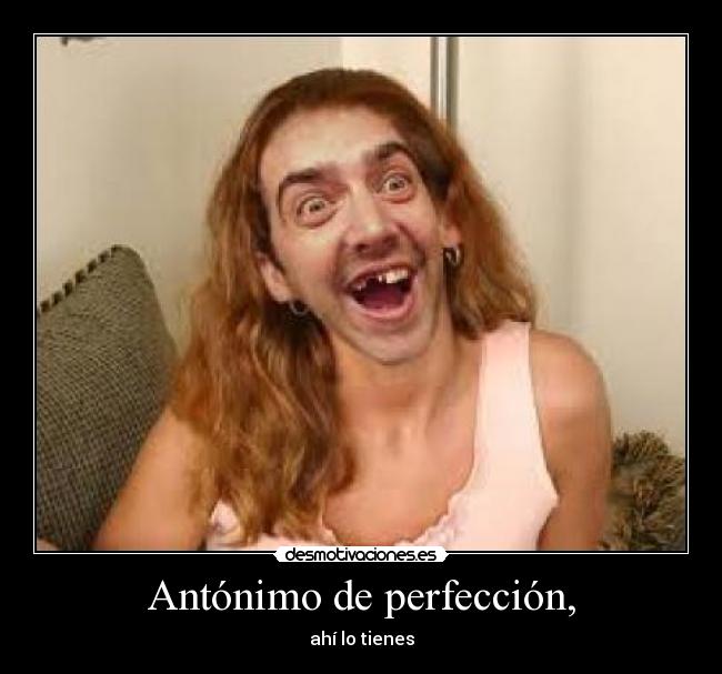 Antónimo de perfección, - 