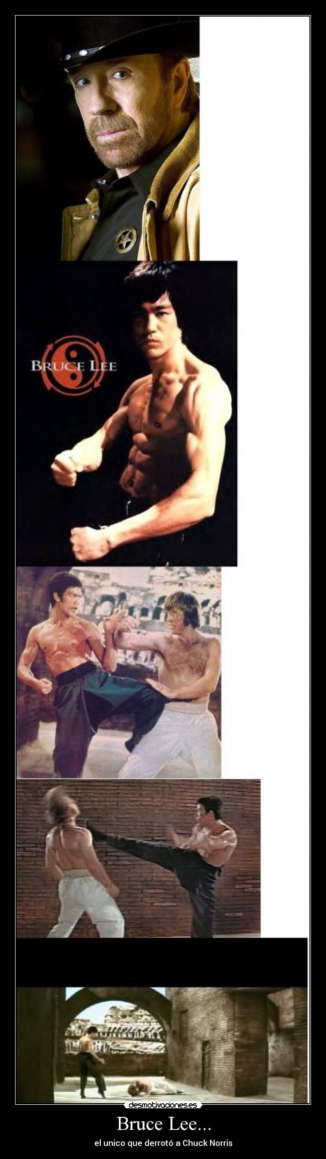 Bruce Lee... - el unico que derrotó a Chuck Norris