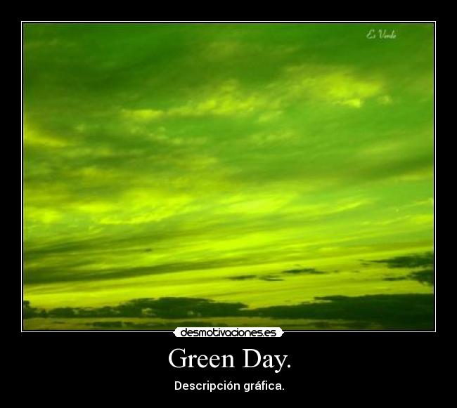 Green Day. - 