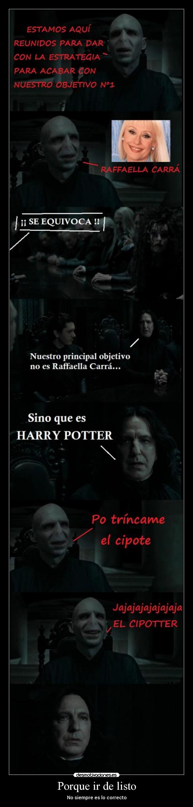 Porque ir de listo -