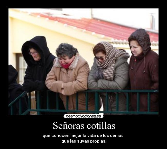 Señoras cotillas -