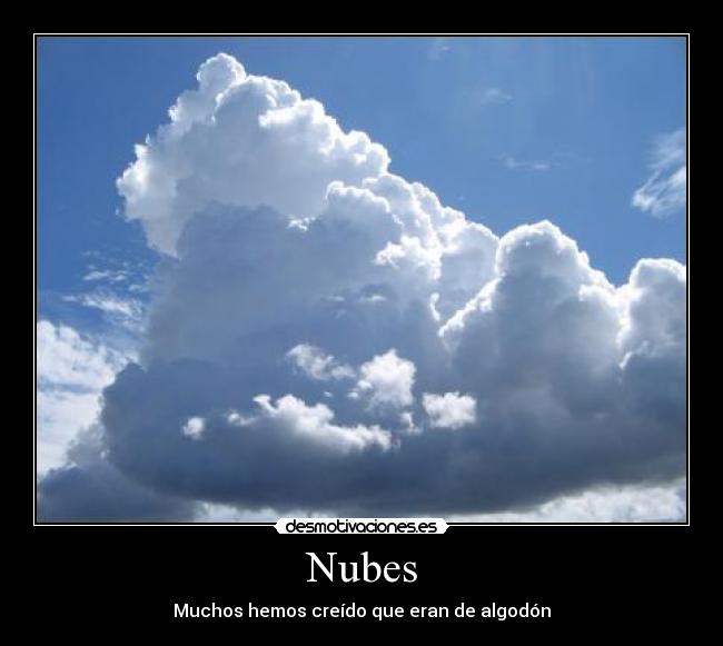 carteles nubes desmotivaciones