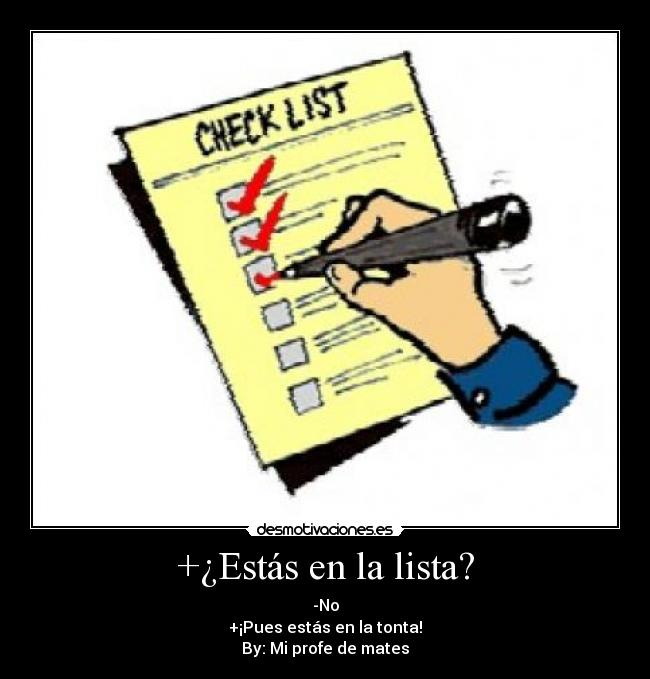 +¿Estás en la lista? - 